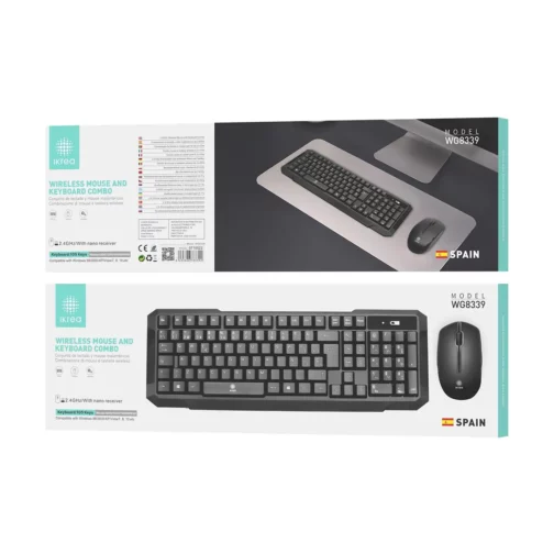 Combo Teclado y Ratón Inalámbrico IKREA WG8339 con Nano Receptor
