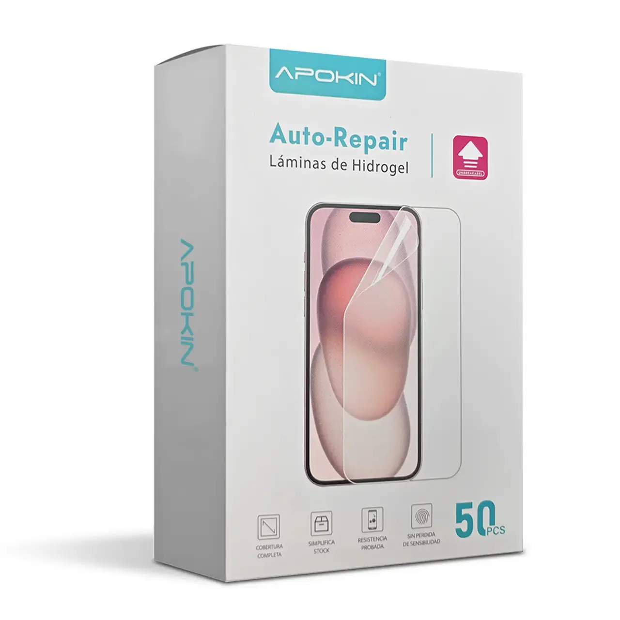 Pack 50 Láminas de Hidrogel Auto-Repair Apokin