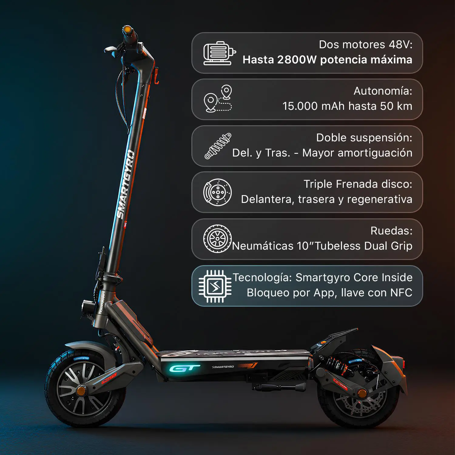 SmartGyro Rockway GT DUAL - Imagen 3