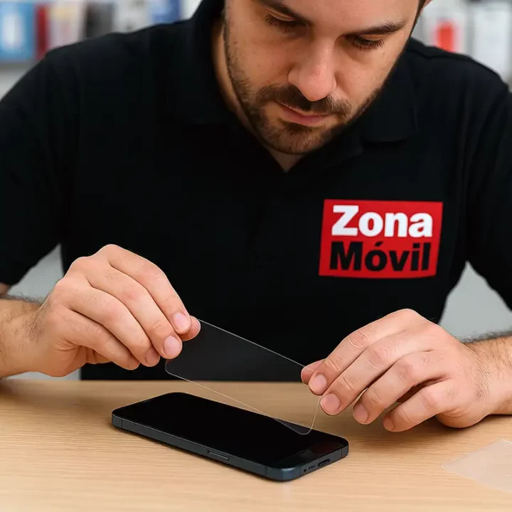 Cambiamos protector de pantalla de móvil en Lugo