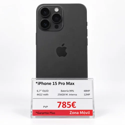 iPhone 15 Pro Max 256 GB Titanio Negro