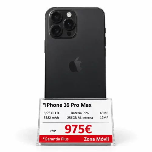 iPhone 16 Pro Max 256 GB Titanio Negro
