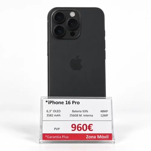 iPhone 16 Pro Titanio Negro 256 GB