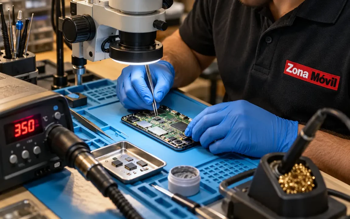 Reparación de placa base de móviles en Lugo