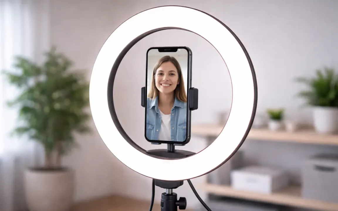 trípodes y aros de luz para móvil